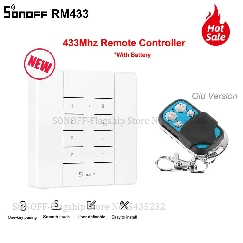 Itead SONOFF RM433 433 мгц радиочастотный контроллер 8 ключей беспроводной универсальный