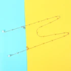 1 шт. модная Имитация очки с жемчугом цепь кулон простая функция 