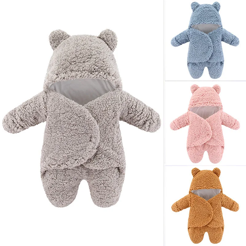 

Cute and Skin-friendly Newborn Baby Winter Clothes Infant 2021 Cotton Baby Boys Girls Clothes Loose Tracksuit Pullovers Warm