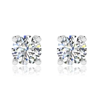 szjinao real moissanite earrings stud for women 0 3ct0 5ct0 8ct1 2ct 925 sterling silver earrings white gold plated jewelry
