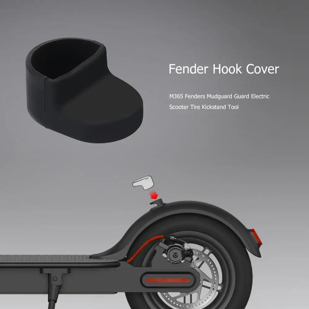 Electric Scooter Rear Fender Mudguard Support Taillight Set Electric Lightweight Element Decoration for M365 Scooter