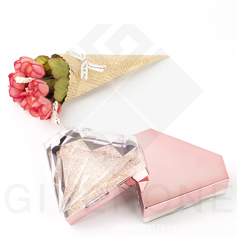 Новое поступление пустые прозрачные ресницы со стразами упаковка оптом