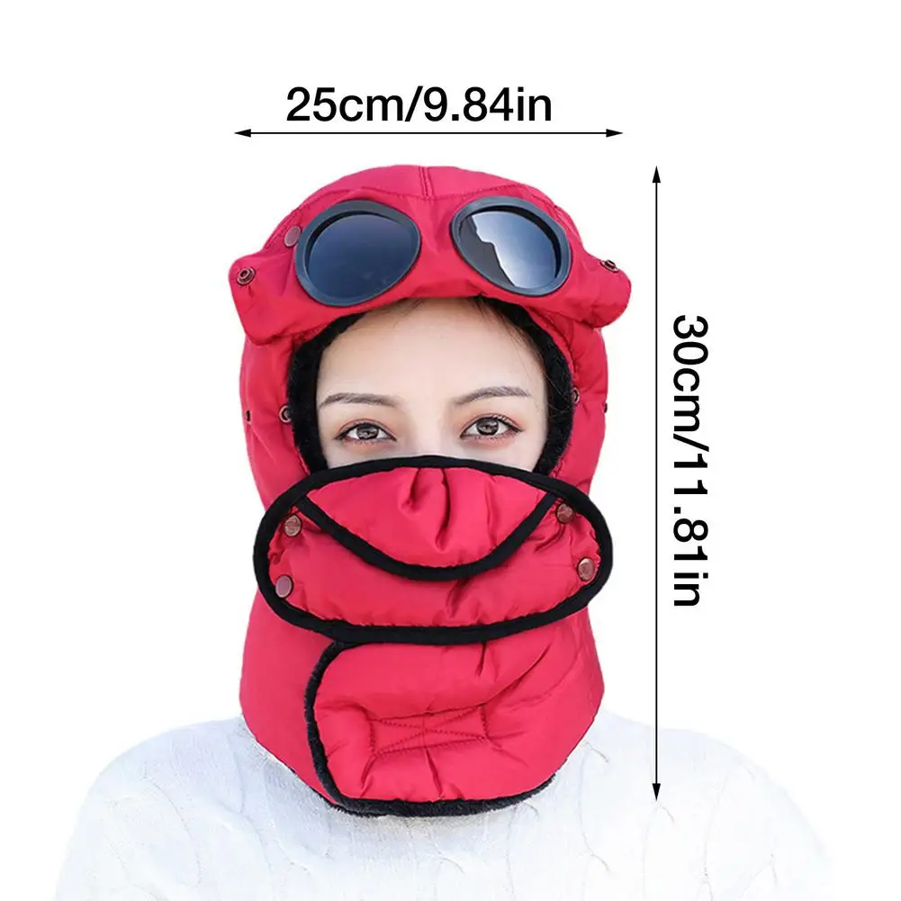 

2020 New Fashion Warm Cap Winter Men Original Design Winter Hats For Women Waterproof Hood Hat With Glasses Cool