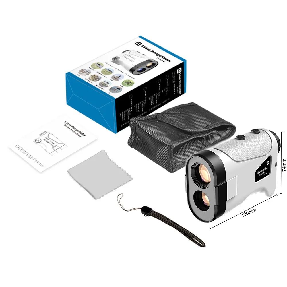 

Golf Rangefinder 800M Distance Meter Telescope Automatic Flagpole Locking Slope Distance Correction Speed Height Measuring