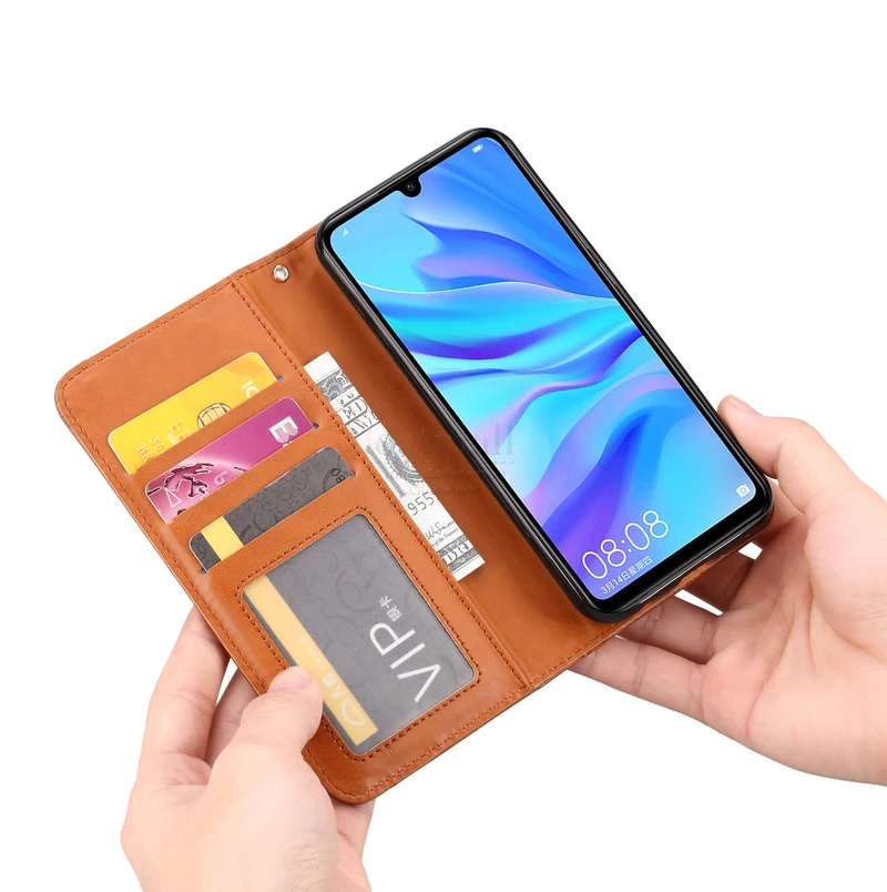 For Huawei Honor 20i Case Wallet Suede Leather Card Stand Magnetic Folio 20 light Luxury Retro Flip Cover | Мобильные телефоны и