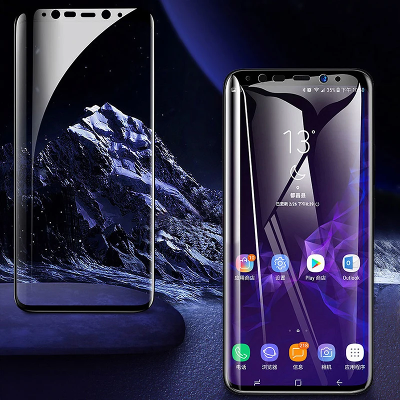 Изогнутое защитное стекло 20D для samsung S10 S8 S9 20 10E Plus 5G Ultra закаленное SAMSUNG Note 10 9 8 |