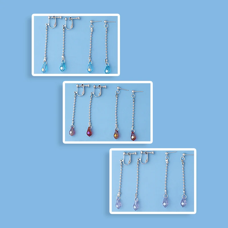 Серьги-клипсы Kurapika в форме капли из аниме Hunter X для фанатов клипсы ушей с