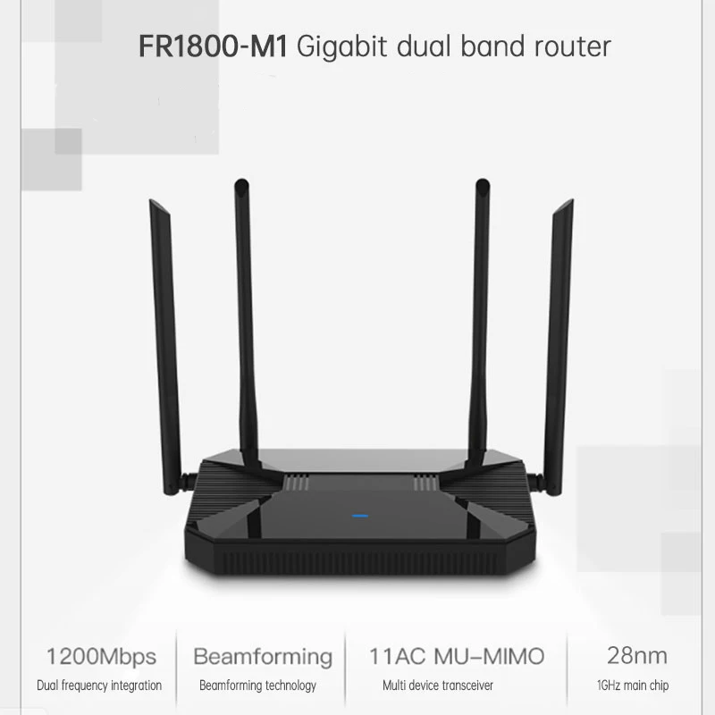 11AC 1200 Мбит/с беспроводной Wifi двойной Dand маршрутизатор с гигабитным WAN портом MU MIMO