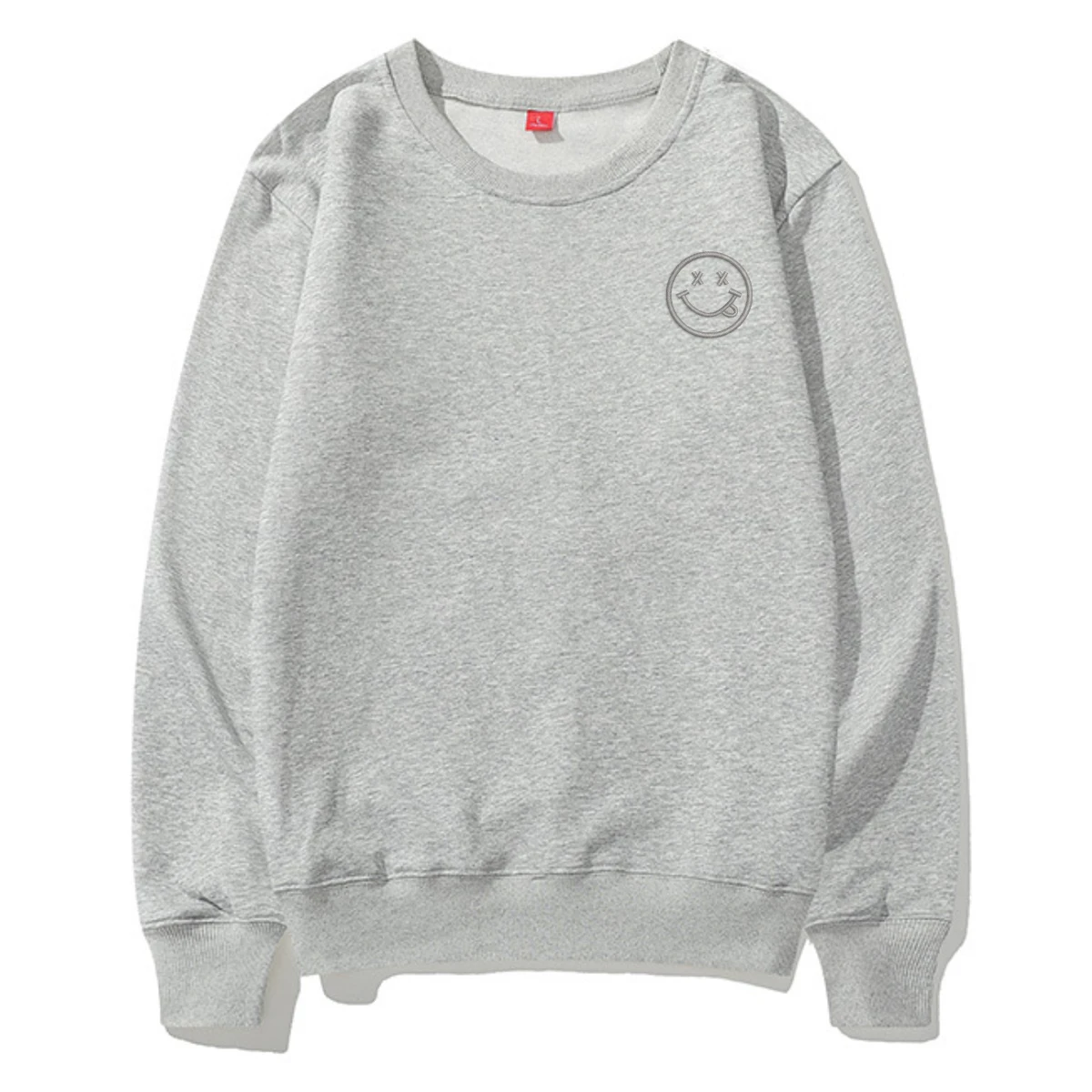 

2021 Couples Sweatshirts Mens AC Studio Smile Embroidery Pullover Top Loose Mens Harajuku Women Oversized Sweatshirts