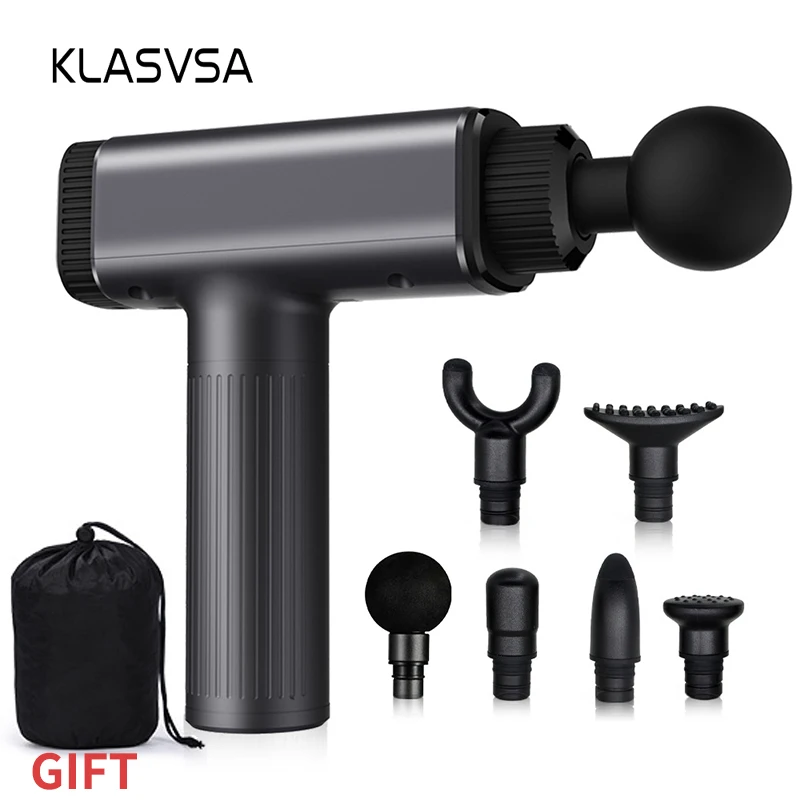 

KLASVSA Muscle Massage Gun Fascia Massager Slimming Percussion 30 Modes Muscle Fatigue Relief Neck Back Body Massage Relaxation