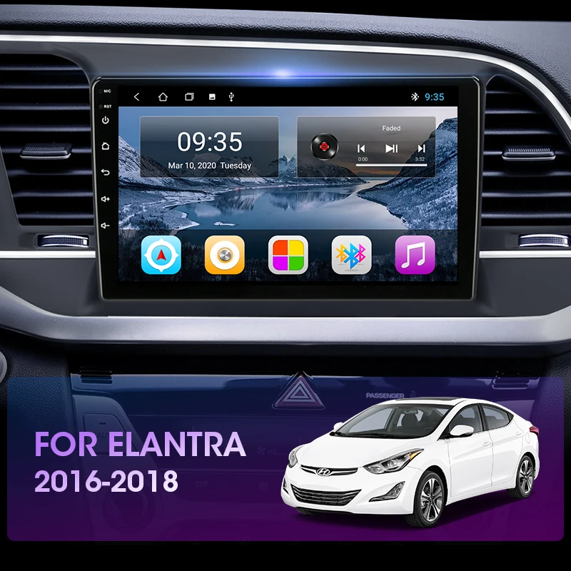 JMCQ 9 &quotавтомобильное радио 2 Din Android 0 для Hyundai Elantra 2016-2018 плеер Bluetooth Мультимедиа