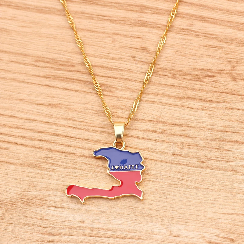 Creative Each Country Map Flag Necklace Enamel Pendant Hip-hop For Women Men 2019 Trendy Gold Chains Pendants Jewelry | Украшения и