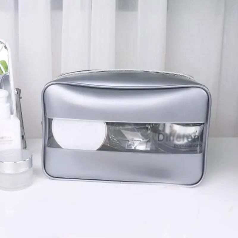 Прозрачная женская косметичка органайзер для косметики Желейная Сумочка