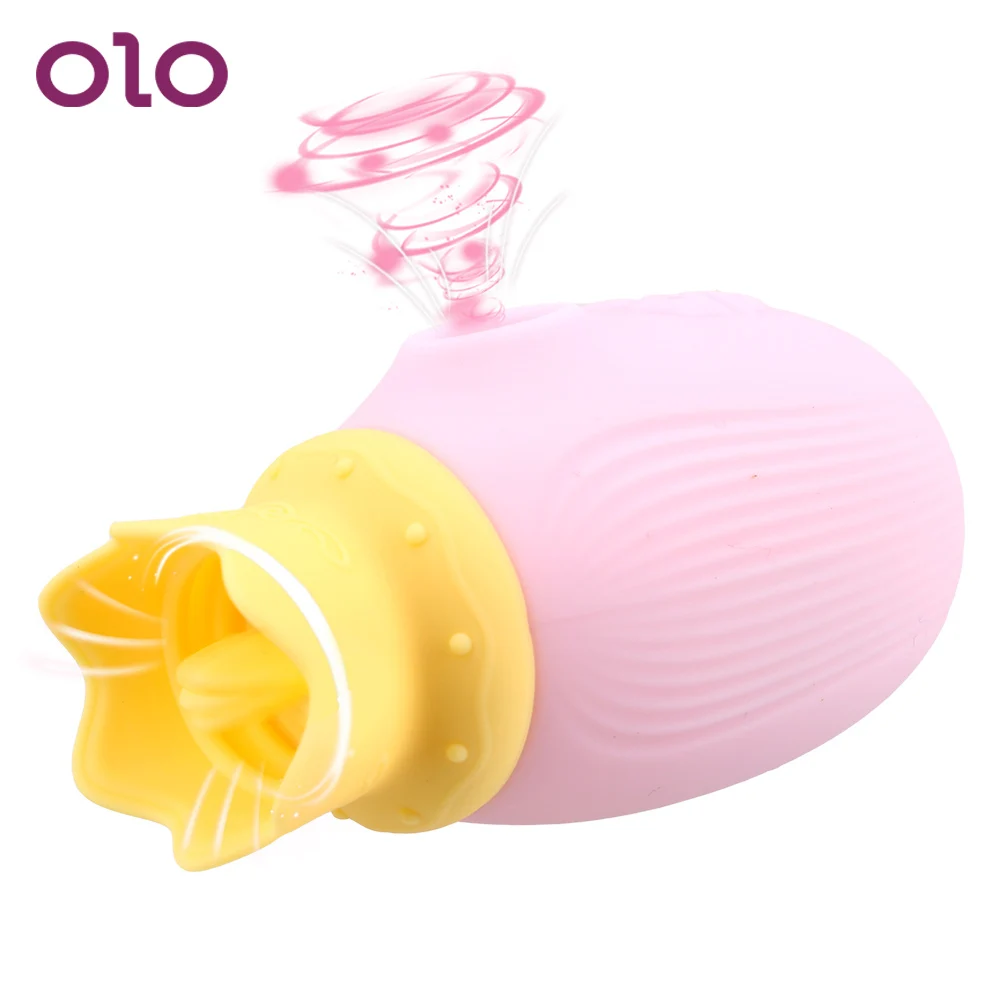 

OLO Вибраторы для языка оральное лизание вибрирующее яйцо женское сосание сосков Стимулятор клитора Вибратор для точки G