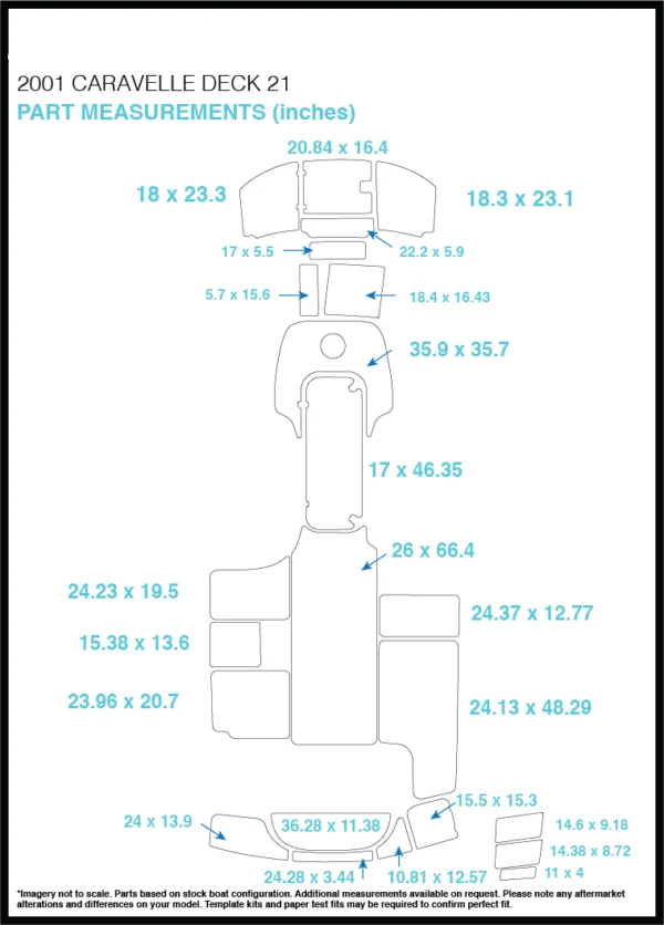 

2001 Caravelle Deck 21, подножка для плавания и кабины, настил из тика EVA, 1/4 дюйма, 6 мм