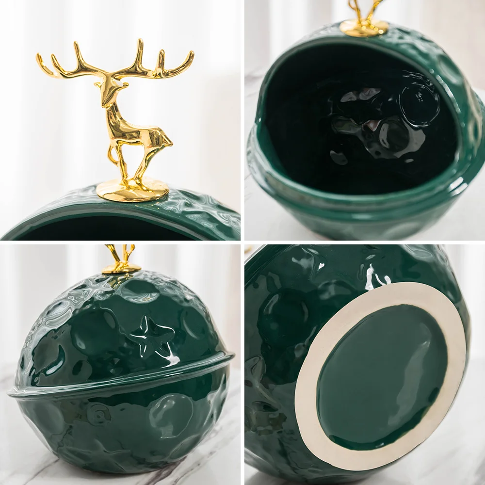 

Weed Accessories Creative Ceramic Cigar Fashionable Ashtray Deer Figurine Home Living Room Smoke Accessories Gift for Boy Friend