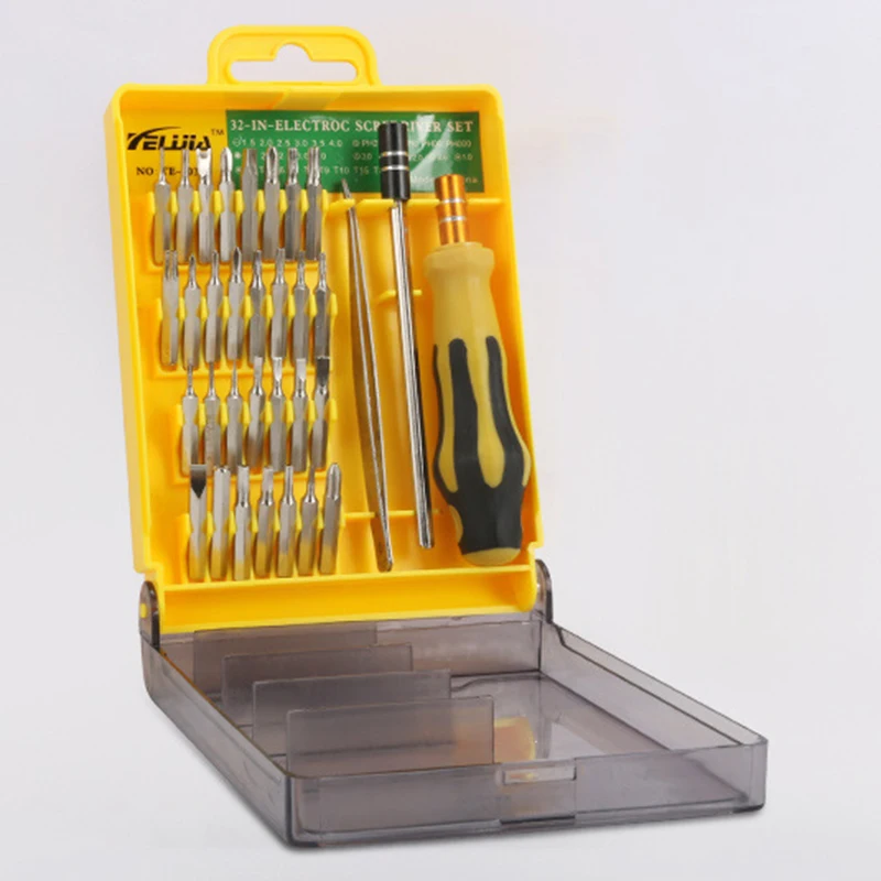 Набор многофункциональных отверток насадок Torx 32 в 1 для ремонта мобильных