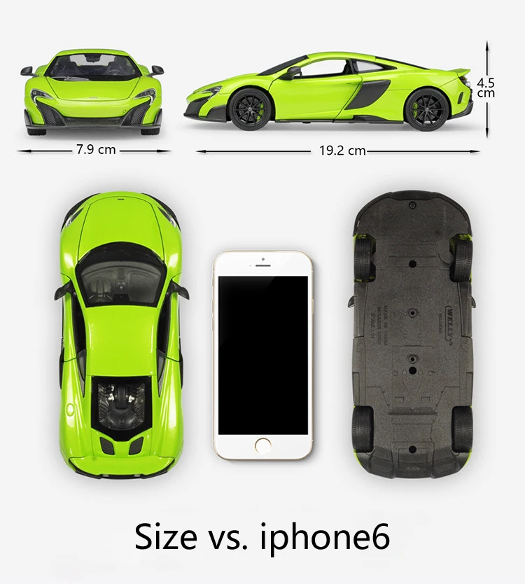 WELLY 1:24 Масштаб литье под давлением автомобиль mlaren 675LT модель симулятора автомобиля металлический спортивный автомобиль сплав игрушка автомобиль для детей Коллекция подарков