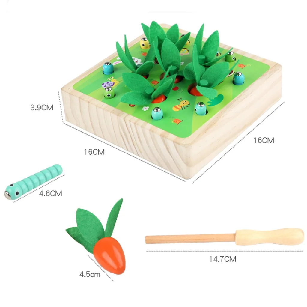 

Wooden Toy Children Radish Bug Game Parent-Child Study Game Educational Toy Educational Toy 2020
