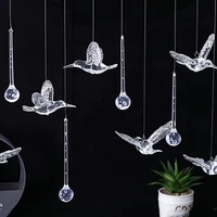 36pcs acrylic transparent hummingbird drop wedding ceiling home decor diy hotel stage props