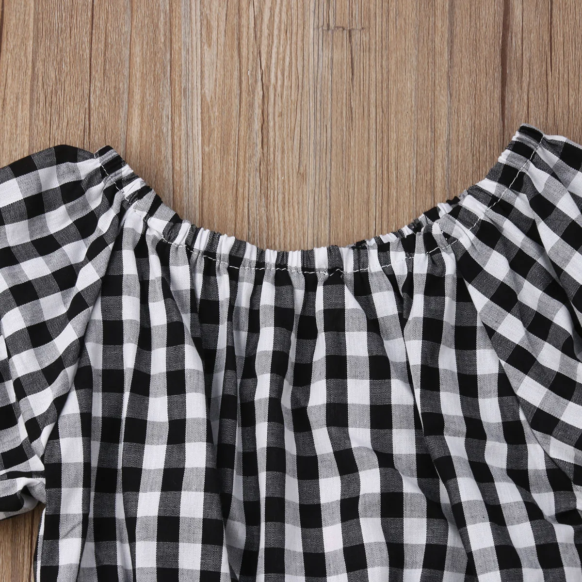 2019 Fashion Girls Clothing Set Baby Kids Clothes Suit Children Short Sleeve Plaid T-Shirt Crop Top + Pants 2pcs Outfits 1-6T | Детская