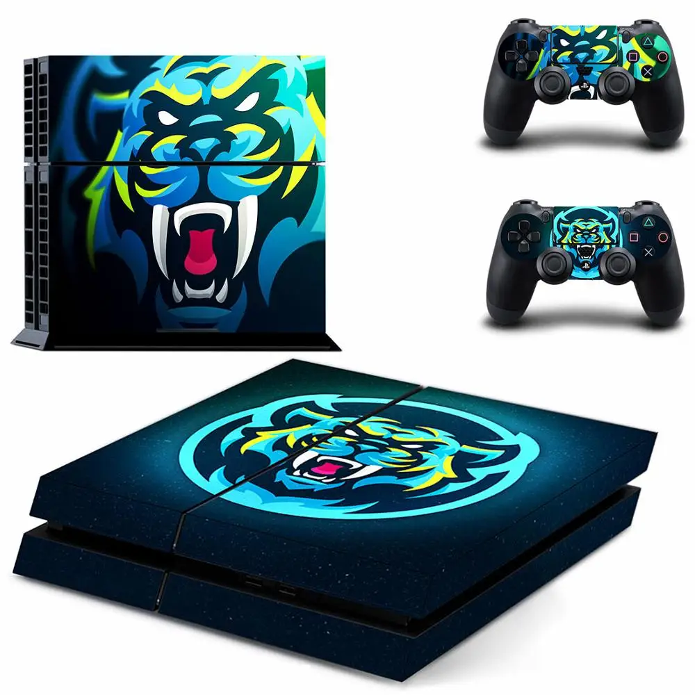Tiger Lion PS4 Stickers Play station 4 Skin PS Sticker Decal Cover For PlayStation Console &amp Controller Skins Vinyl | Электроника