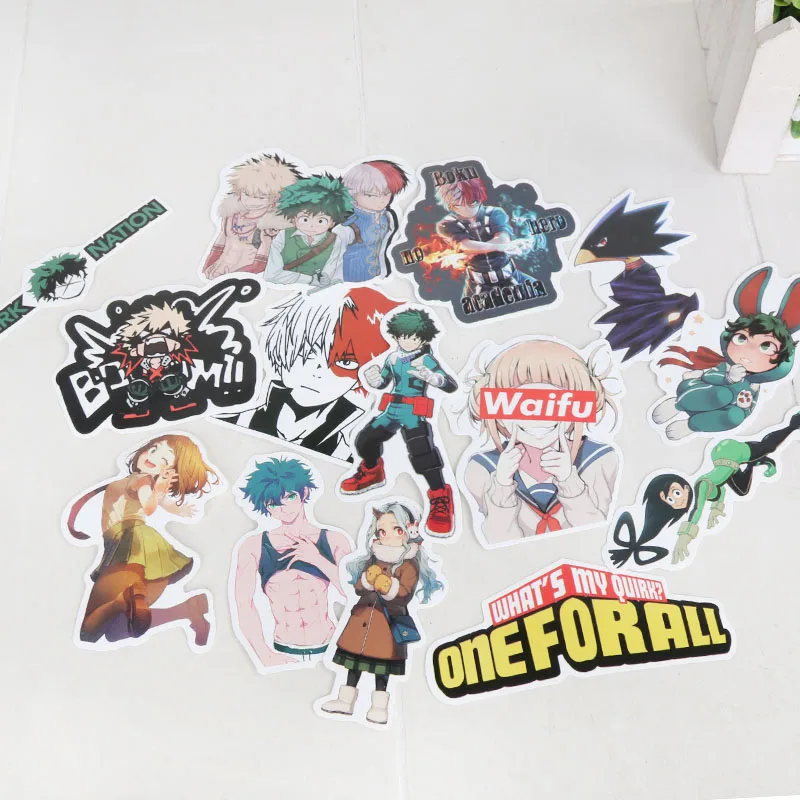 Набор периферийных наклеек моя геройская академия фигурки героев декоративные