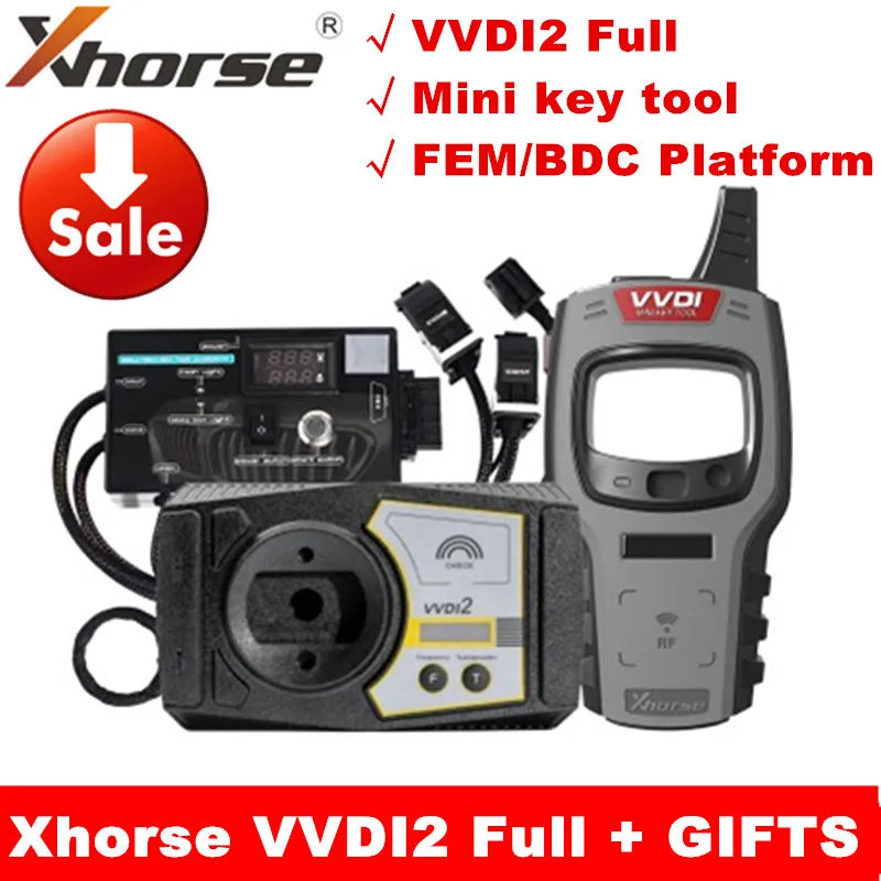 

Full Version Xhorse VVDI2 Key Programmer 13 Authority For BMW FEM BDC ID48 96bit ID48 OBDII MQB Plus VVDI Mini Key Tool