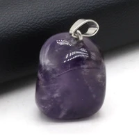 2021 hot new product natural stone semi precious stone pendant irregular shape exquisite pendant jewelry size 15x20 18x25mm