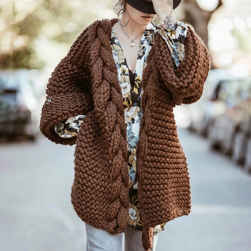 TWOTWINSTYLE White Knitted Korean Tassel Sweater For Women V Neck Lantern Long Sleeve Loose Cardigans Female 2020 Autumn Fashion |