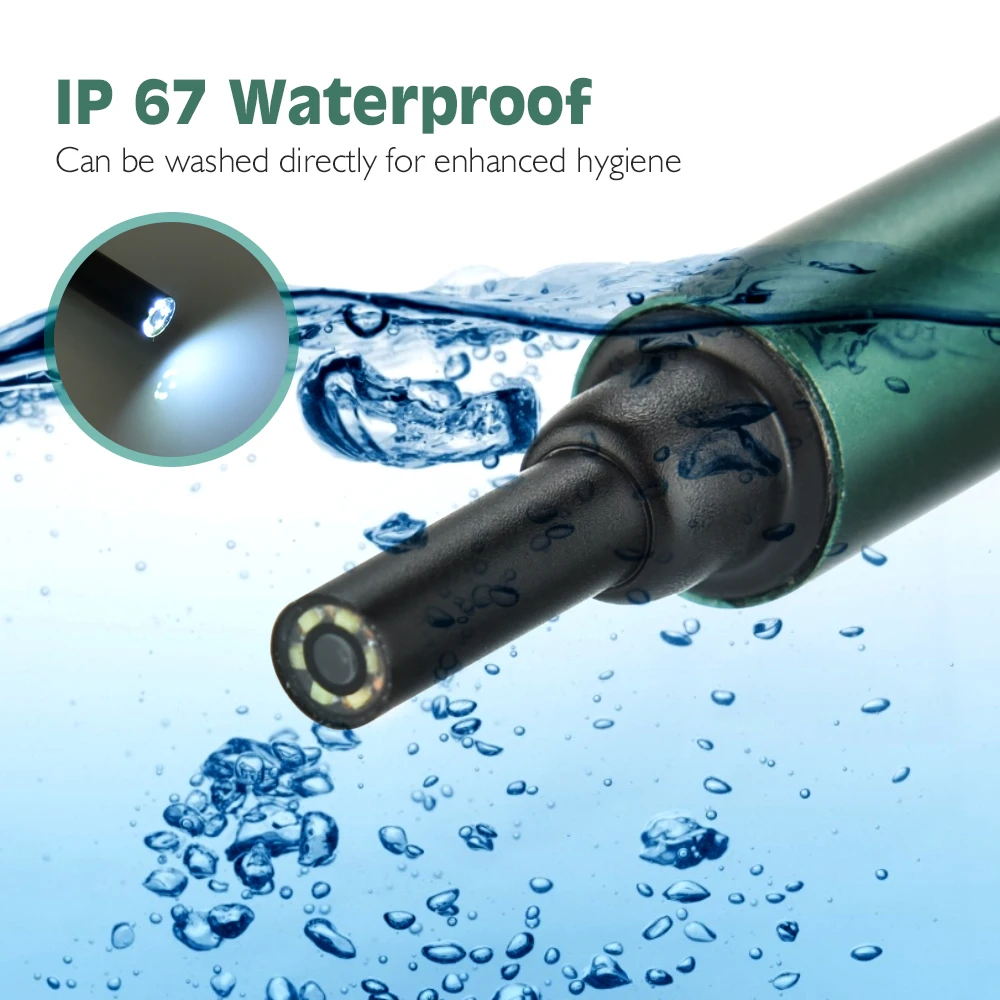 Ультра тонкий Wi Fi отоскоп ушной Сфера Беспроводной 3 мм Камера светодиодный