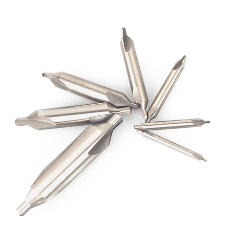 

7 Size Drill and Chamfer Center Spotting Drill Bit Set Combined Countersink Kit