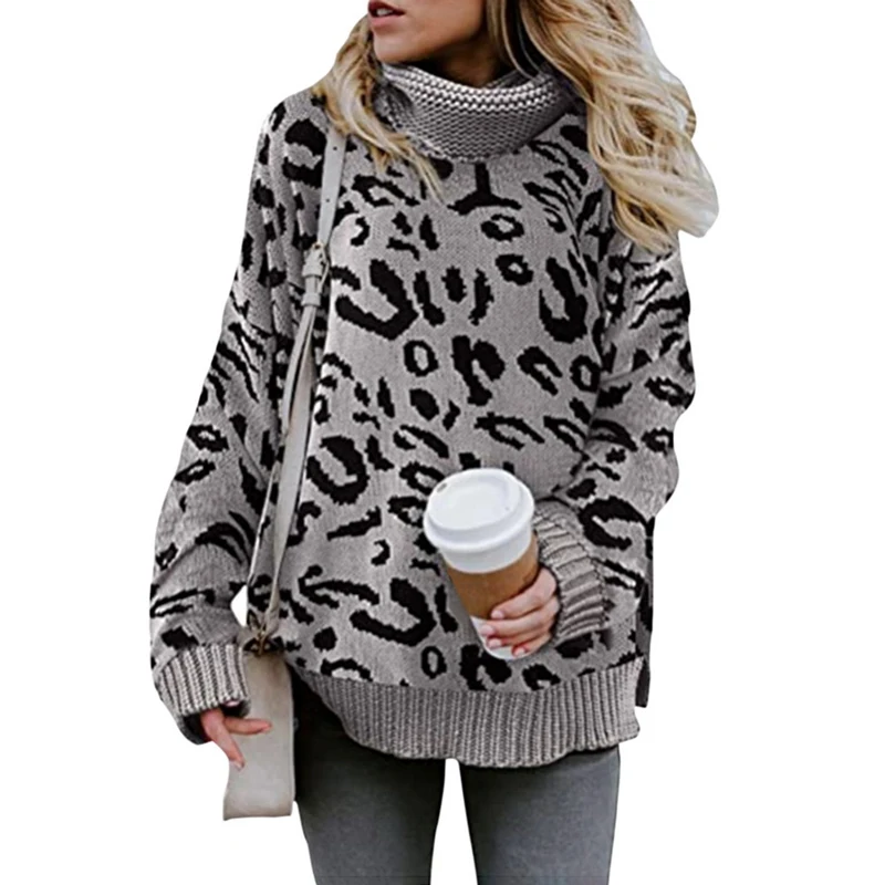 

2020 New Women Casual Sweater Loose Turtleneck Sweater Women Knitwear Long Sleeve Female Autumn Pull Jumpers