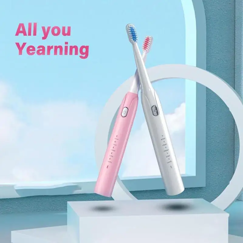 

Зубная щетка S802 звуковая электрическая с зарядкой от Usb и 5 режимами работы