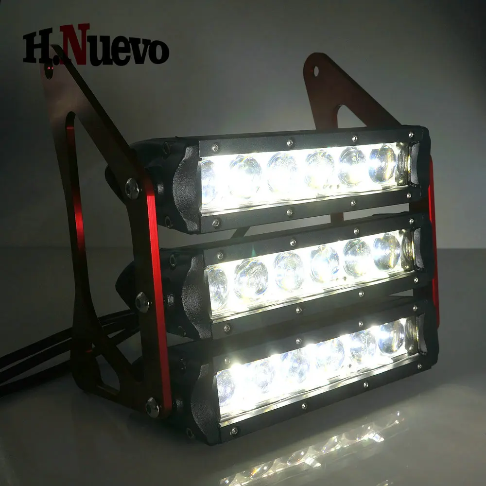 Светодиодный головной фонарь для мотоцикла 90 Вт трехуровневый передний