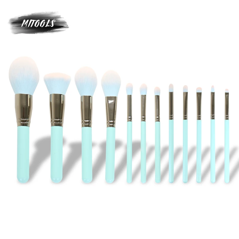 MITOOLS 2019 Новинка 12 шт набор кистей для макияжа синтетические волосы основа