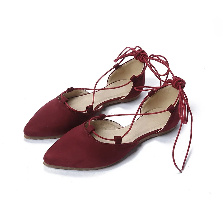 

---2020 summer new fashion single shoes women pointed cross strap single shoes of flat flat shoes