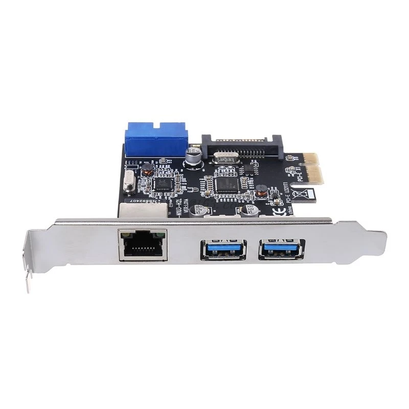 Usb 3 0 Ethernet адаптер порта концентратора 10/100/1000 Мбит/с PCI-E к RJ45 гигабитной сети LAN |