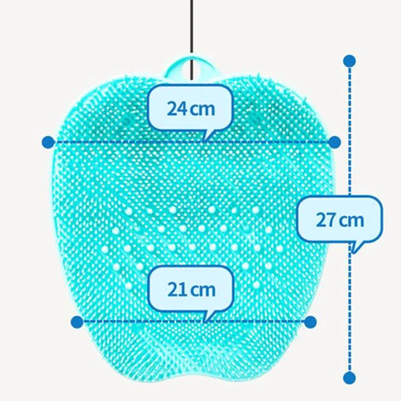 Недавно скребок для ног Массажный коврик душа щетка стоп нежной глубокой чистки