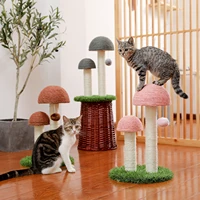 cat scratching post mushroom natural durable sisal board scratcher for kitty%e2%80%99s health and good behavior furniture scratch