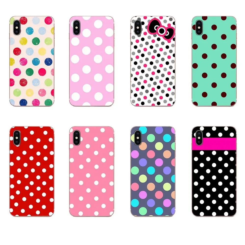 Черно белый милый в горошек для Apple iPhone 4 4S 5 5C 5S SE 6 6S 7 8 11 Plus Pro X XS Max XR мягкий чехол из