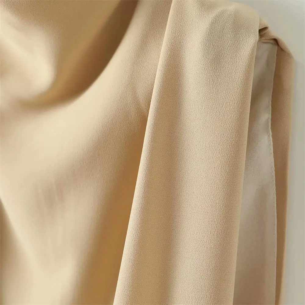 

2020 summer new women's loose pleated decorative shirt sleeveless stand collar shirt