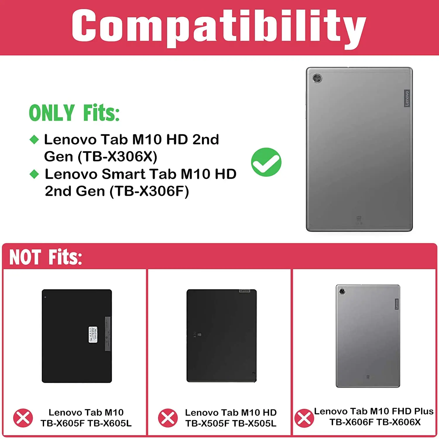 Чехол для планшета Lenovo YOGA Tab M10 HD 2nd Gen (2020) TB X306F X306X X306 10 1 дюймов PU кожаный 360