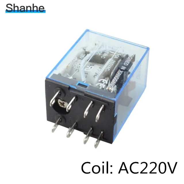 Реле общего назначения MY2 DPDT 8 контактов MY2NJ генератор импульсов 12v 24v 110v 220v - Габаритные размеры: ac220v relay