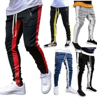 2019 new sport pants men running pants fitness bodybuilding sweatpants sport running men pants with zipper gym jogging trousers