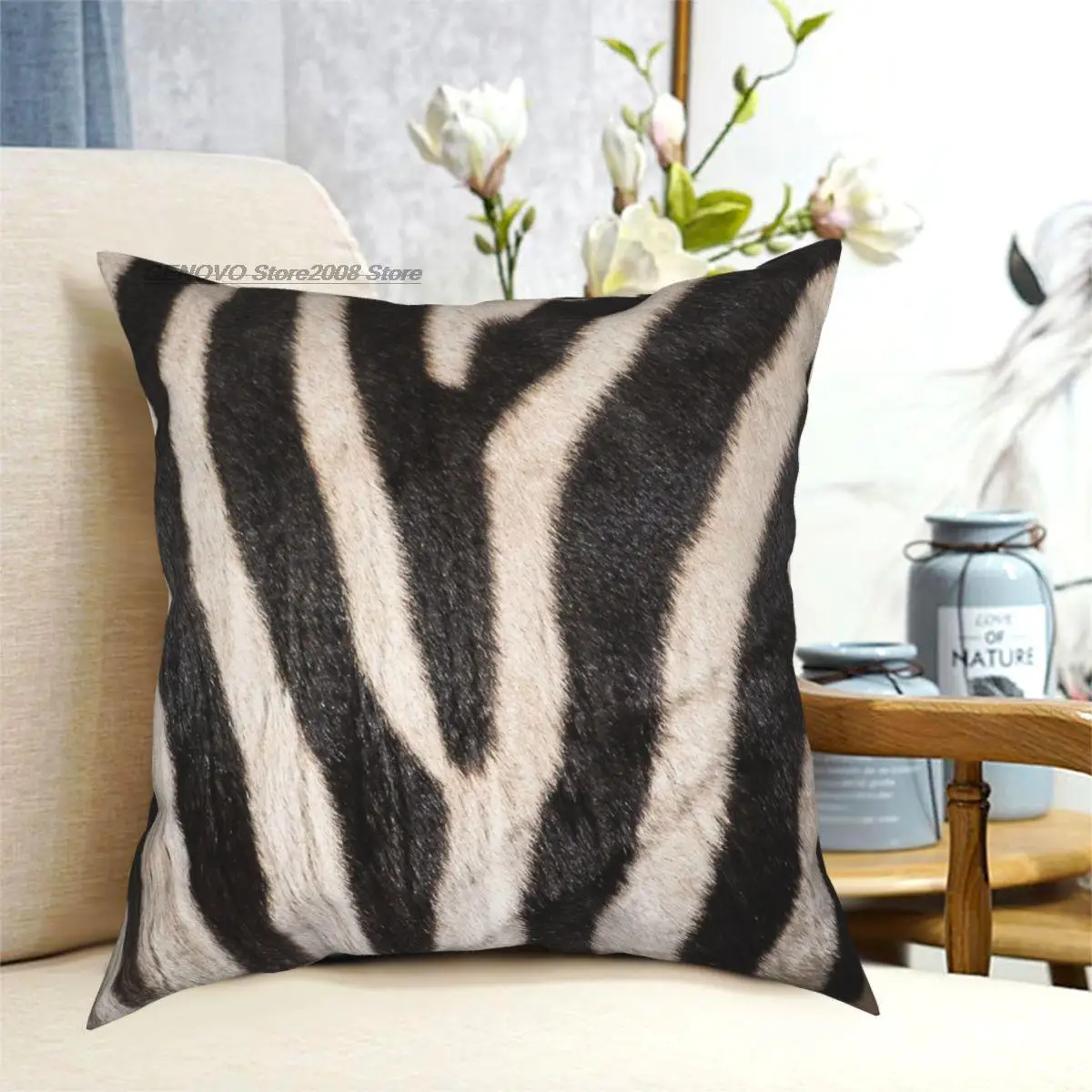 

Zebra Streifen Zebra Afrikanische Tier FurZebra Liebhaber Kissenbezug Polyester Kreative Dekorative Wurf Kissen Fall Sofa Kissen