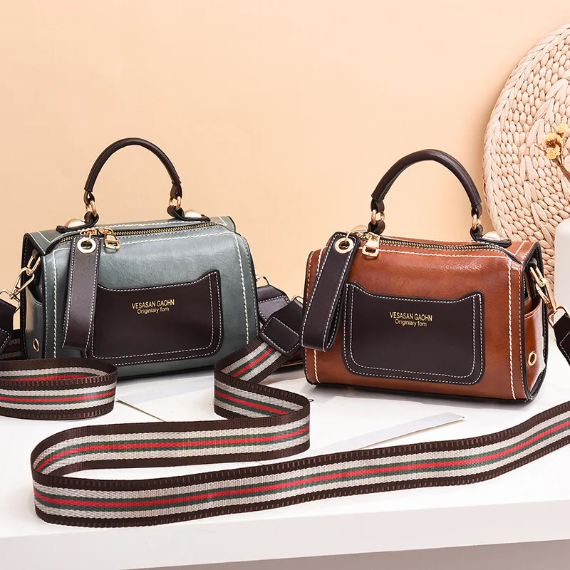 

Women Pillow Bag Shoulder Messenger Bags Fashion Hit Color Clutch Purse Wild Ladies Crossbody Bag Personalized Printing Handbags