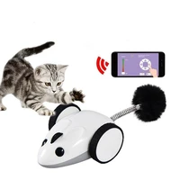 realistic cat toy mouse electric toy app control usb charging pet dogs interactive chew bite toy kitten mouse toys