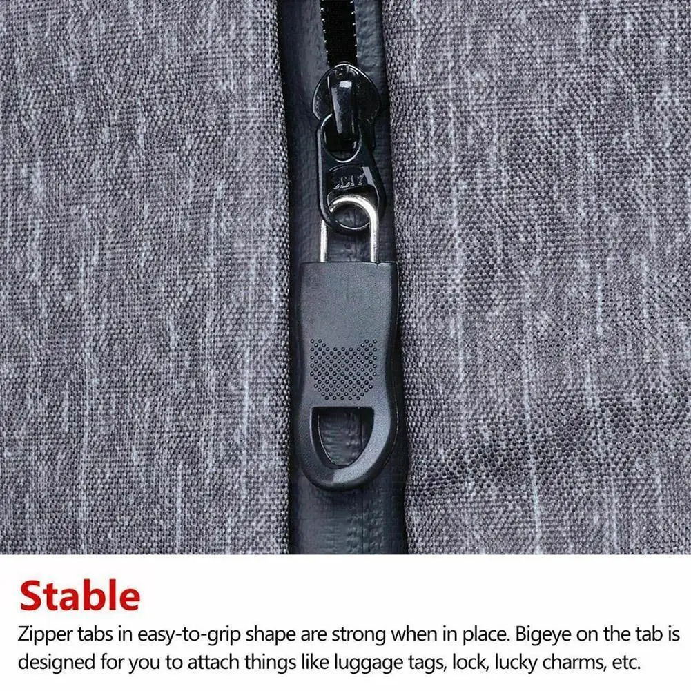 

10pcs Zipper Repair Kit Universal Instant Zipper Repair Replacement Zipper Sliding Teeth Rescue Zipper For 2 Different D9h3