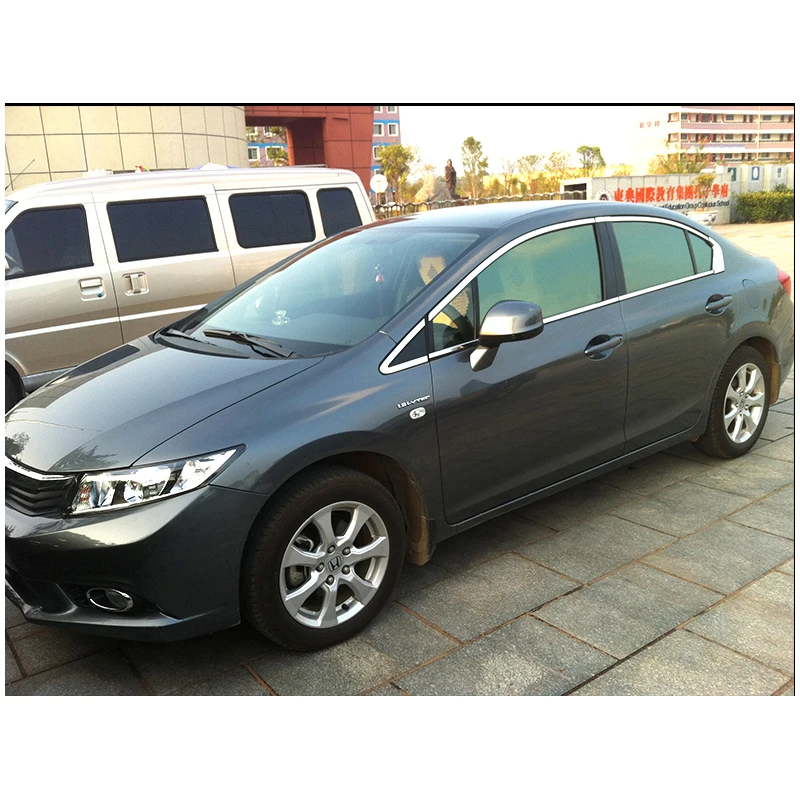 Отделка окна автомобиля из нержавеющей стали для honda civic 2011 2012 2013 2015 седан 9